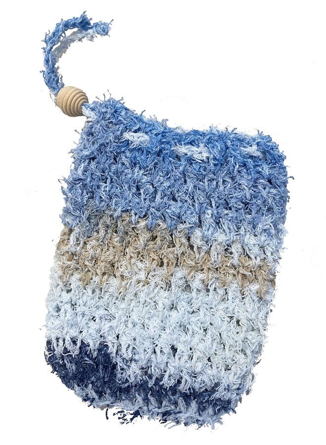 Znet3D Soap Saver Bag - Hand Crochet Scrubby Cotton Saver Bag - Exfoliating Soap Pouch for Foaming and Drying The Soap Bars Shower Soap Bag - HandMade in the USA (Harmonious) - Image 1
